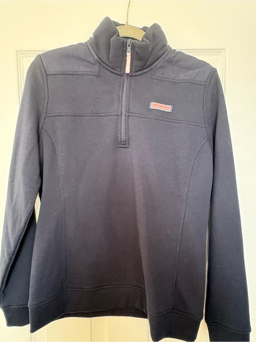 Vineyard Vines Navy Quarter-Zip Pullover Sweater